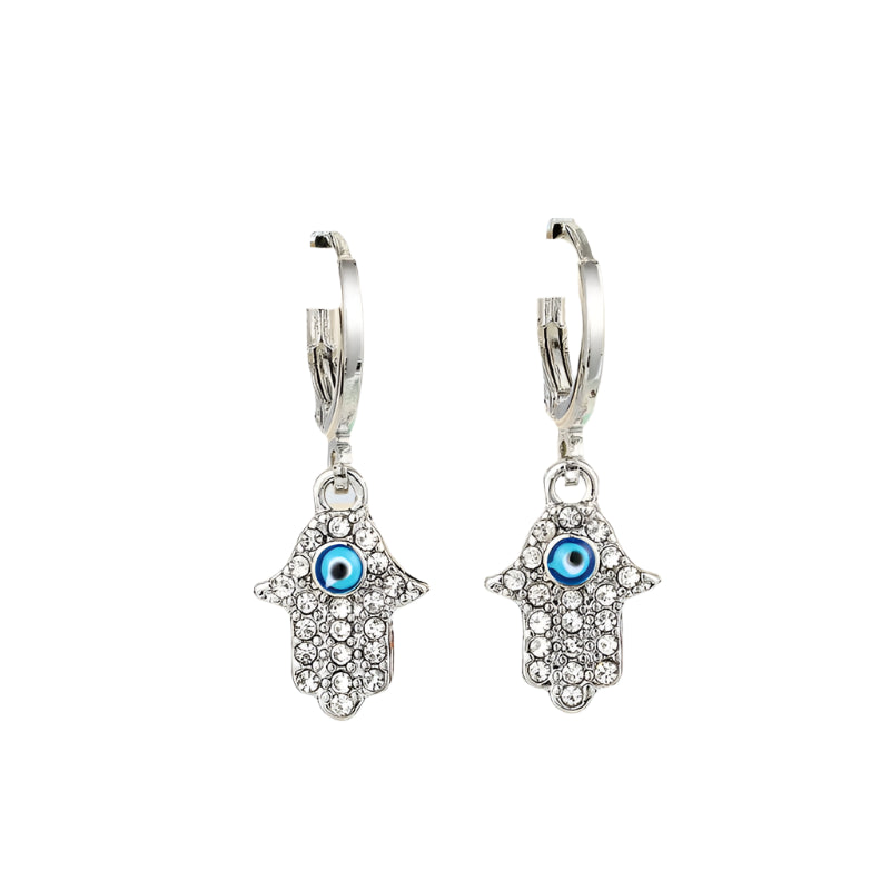 Serene Hamsa Hoop Earrings- GOLD