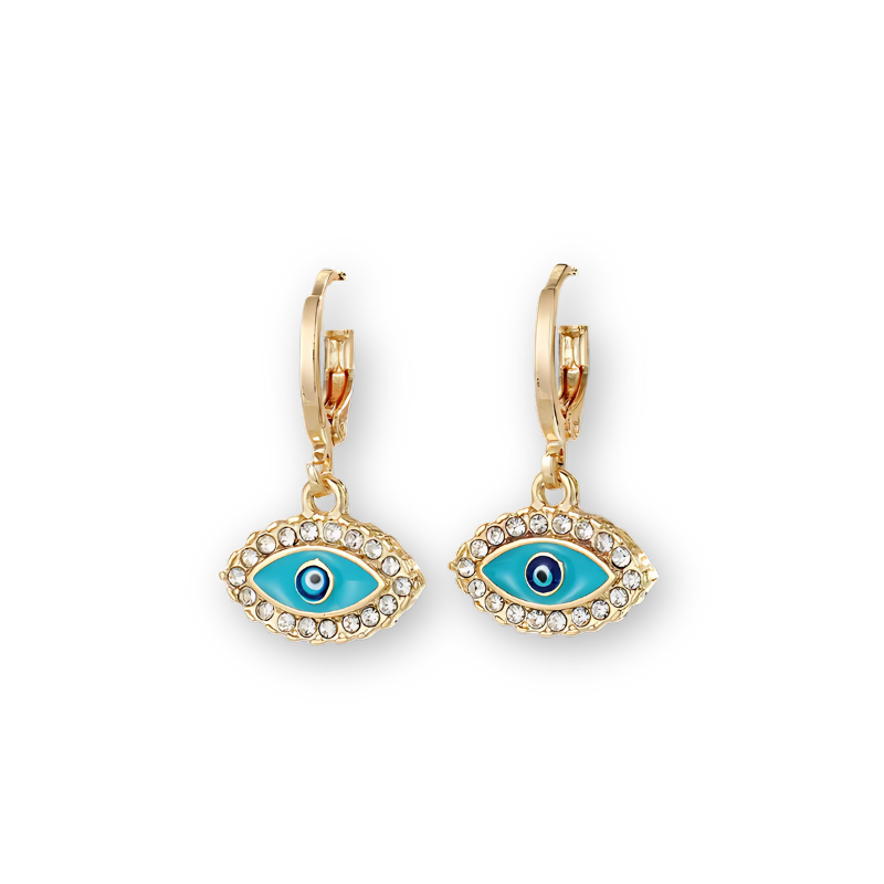 Serene Hamsa Hoop Earrings- GOLD