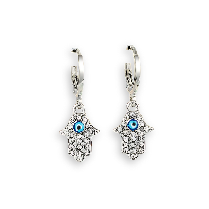 Serene Hamsa Hoop Earrings- GOLD
