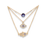 Evil Eye Hand Pendant Necklace Sets for Women Choker Necklace