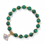 24 Color Options! 3 Size Options! Lucky Turkish Evil Eye Pendant Beads Bracelet Natural Stone With Card Charm Bangles Women