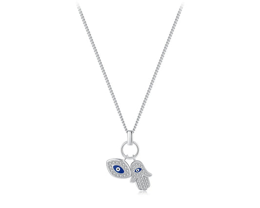 Sterling Sentinel - The Divine Duo Necklace