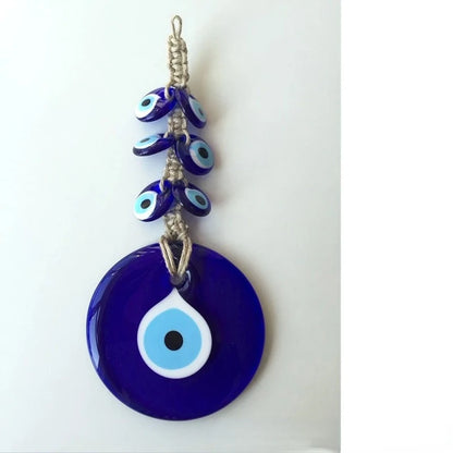 37 Style Collection! Lucky Eye Glass Blue Turkish Evil Eye Pendant Wall Hanging Multi Color Bead Handmade Decoration for Home Living Room Car