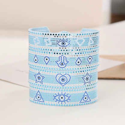 37 Styles! Evil Eyes Woven Embroidered Bracelets Handmade Jewelry Armstacking Accessory