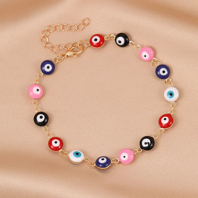 New Lucky Turkish Evil Eye Chain Bracelet For Women Men Fashion Demon Blue Eyes Bracelets&Bangle Party Jewelry Gifts Wholesales