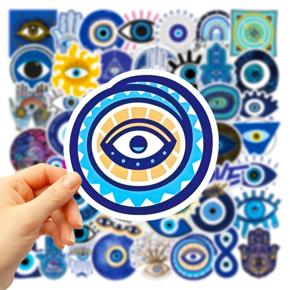 50 Pack Evil Eye Stickers