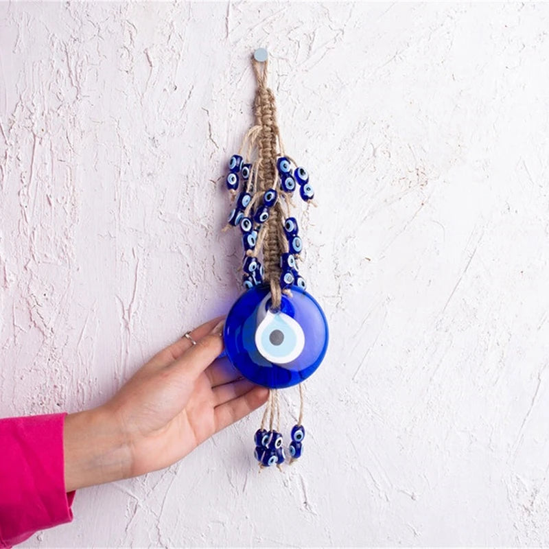 Stunning Evil Eye Glass Wall Decor Wall Hanging Home Decoration Ornament