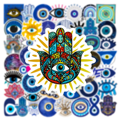 50 Pack Evil Eye Stickers