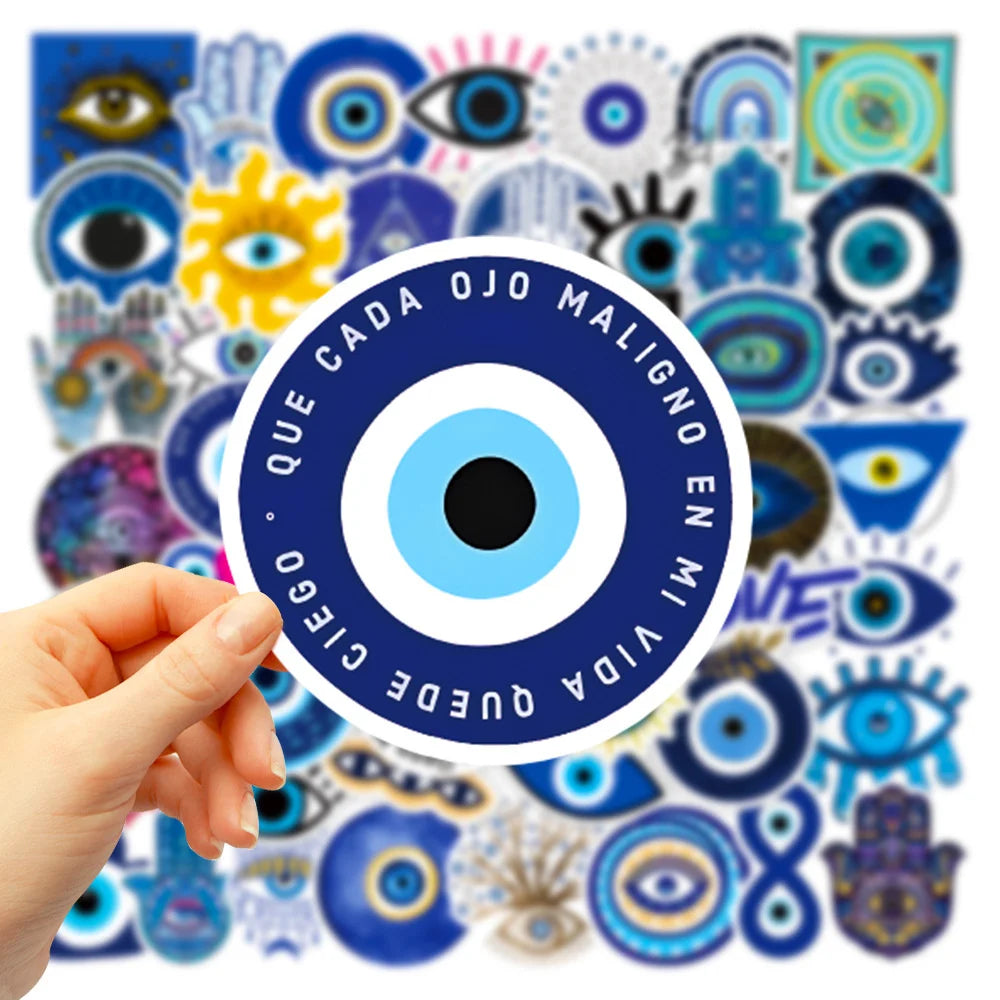 50 Pack Evil Eye Stickers