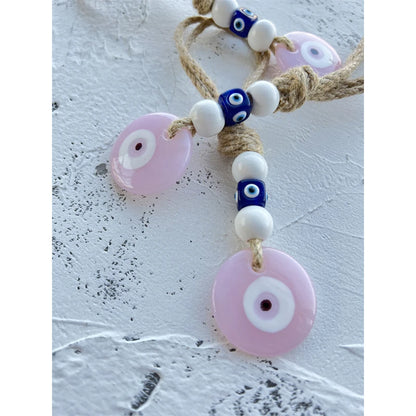 37 Style Collection! Lucky Eye Glass Blue Turkish Evil Eye Pendant Wall Hanging Multi Color Bead Handmade Decoration for Home Living Room Car