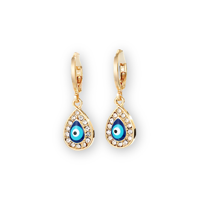 Serene Hamsa Hoop Earrings- GOLD