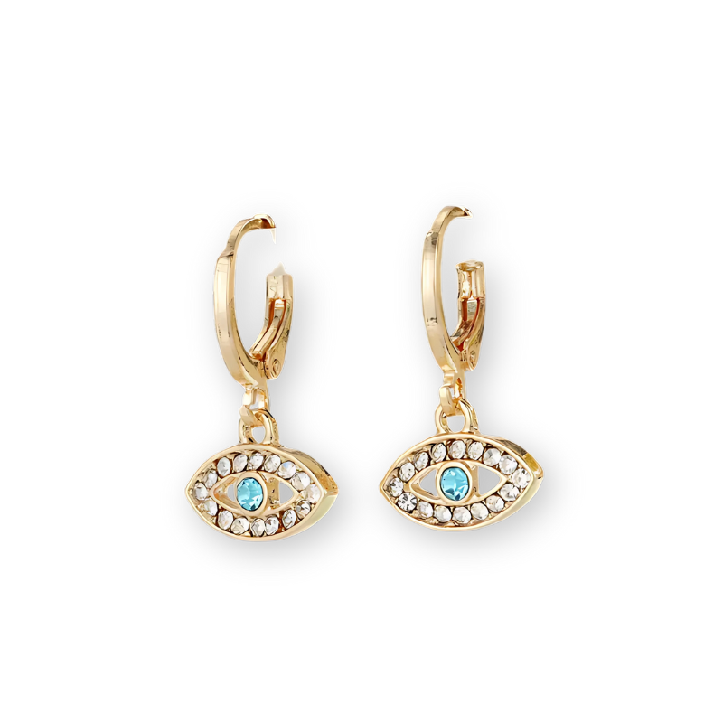 Serene Hamsa Hoop Earrings- GOLD