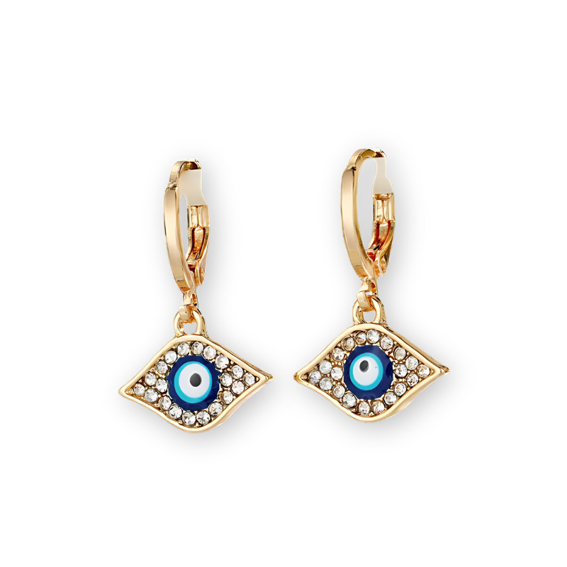 Serene Hamsa Hoop Earrings- GOLD