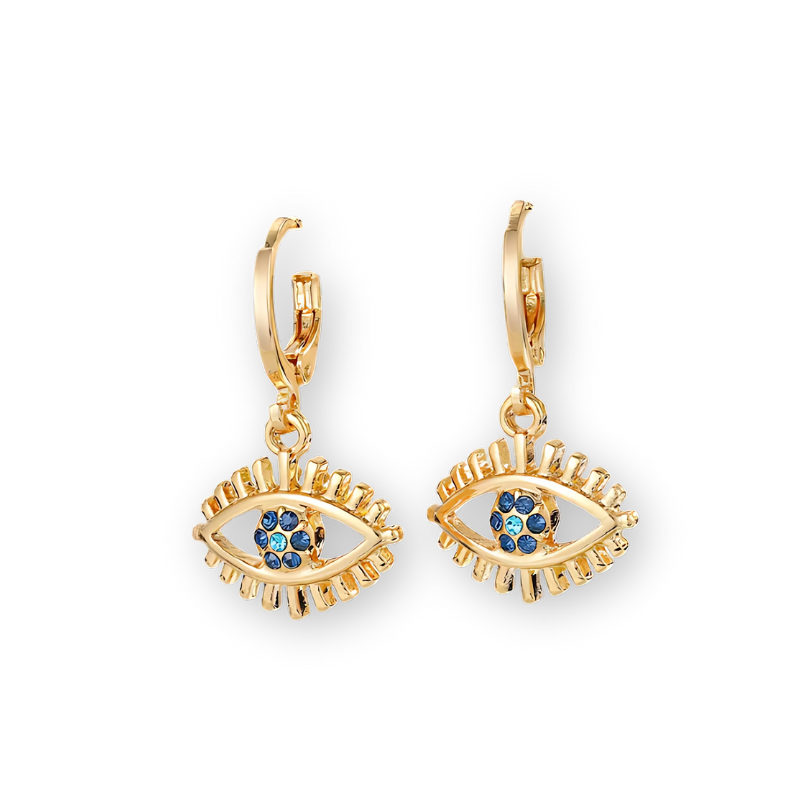 Serene Hamsa Hoop Earrings- GOLD