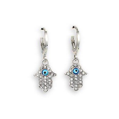 Serene Hamsa Hoop Earrings- GOLD